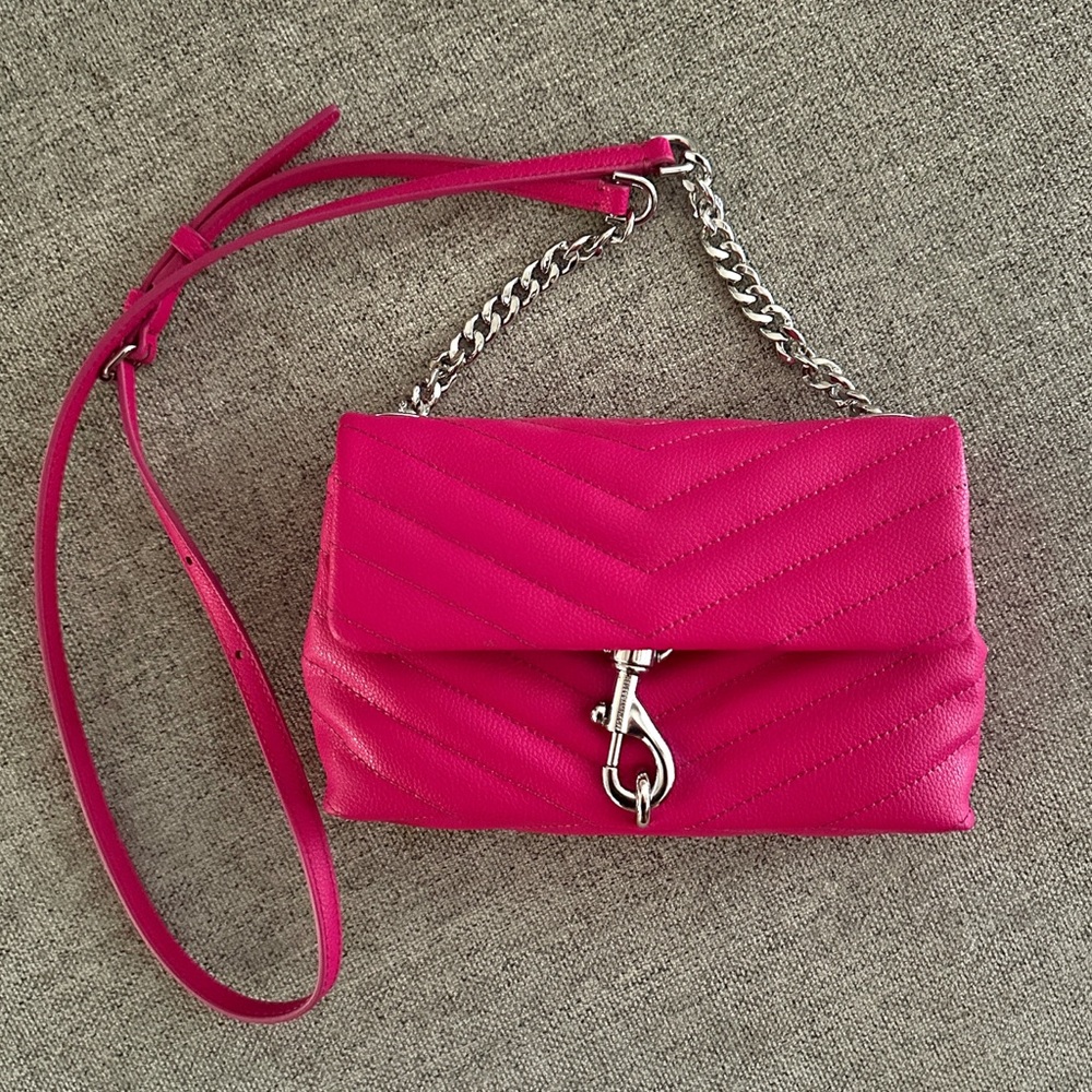 Rebecca Minkoff Edie Date Night Crossbody Bag, COSMIC PINK
